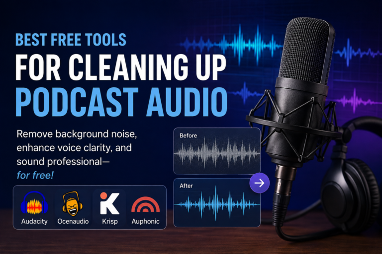 best free tools for cleaning podcast audio