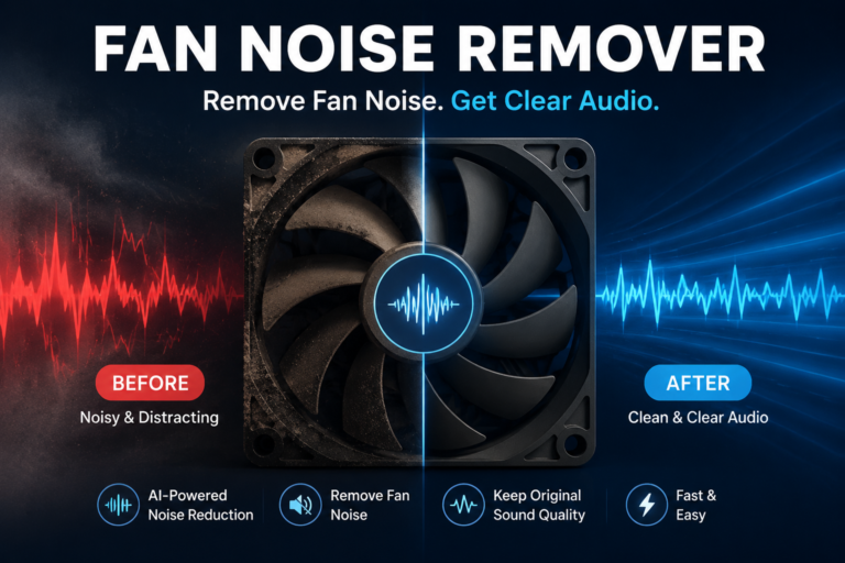 How to remove fan noise from audio recordings laptop and PC fan hum fix